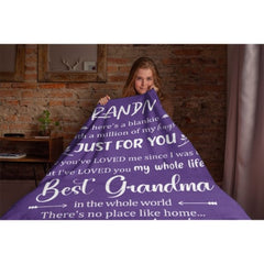 Here's A Blankie With A Million Of My Hugs - Family Blanket - New Arrival, Christmas Gift For Grandma - ARNOVIC