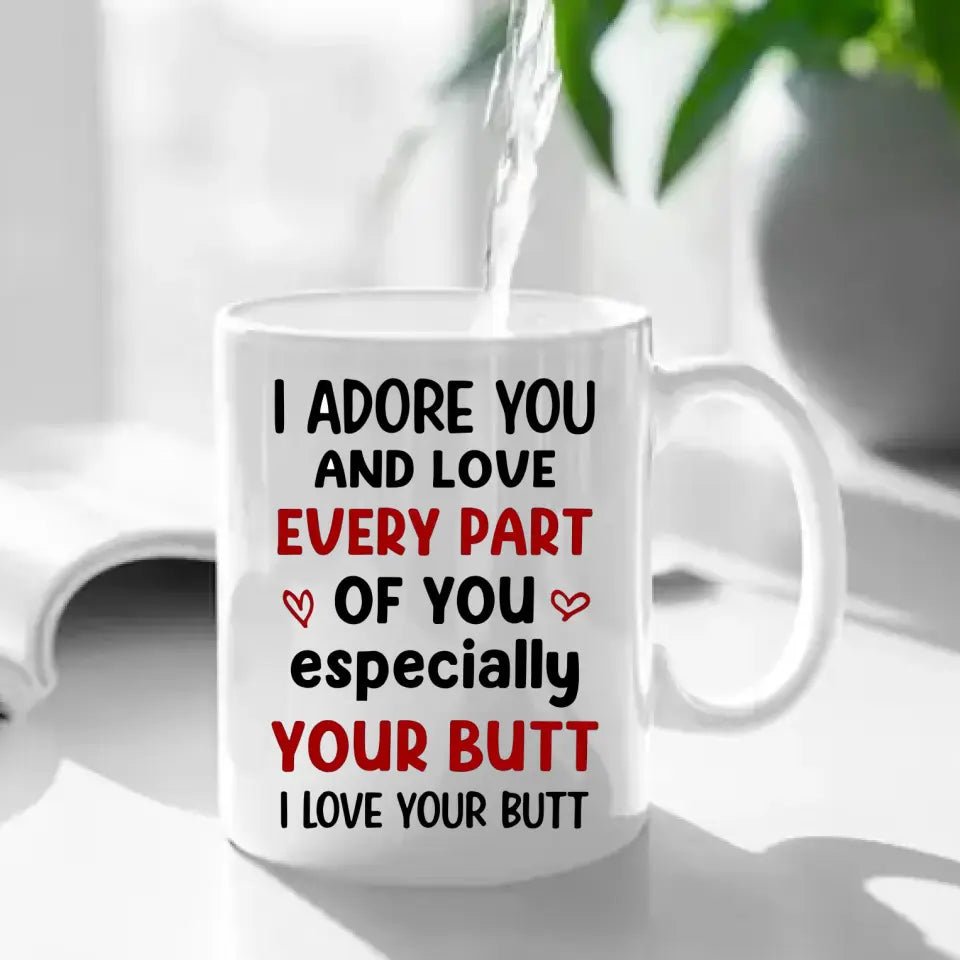 I Adore You Personalized Mug - Couple Gift, Valentine's Gift - OLESA