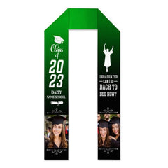 I Graduated Can I Go Back To Bed Now Stoles, Photo Class of 2023 Stoles - Graduation gift - ARNOVIC