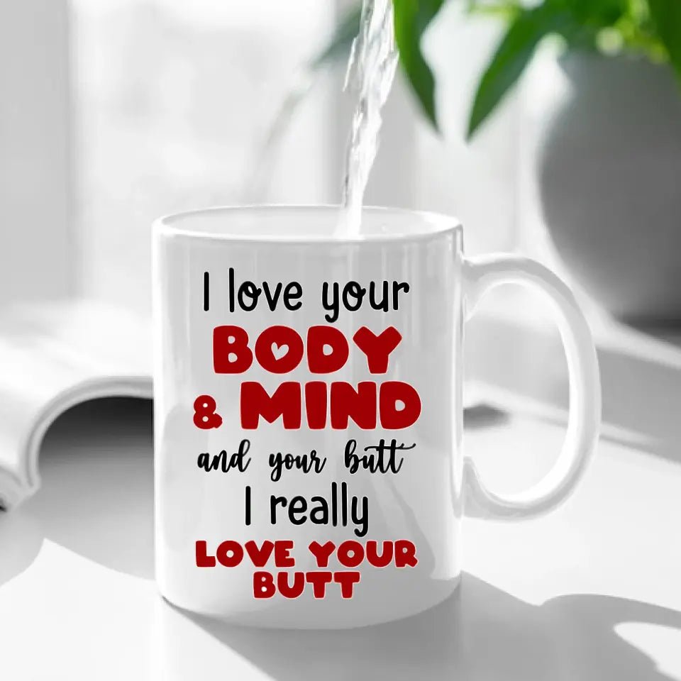 I Really Love Your Butt Personalized Mug, Funny Gift For Couple - OLESA