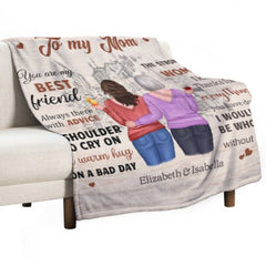 I Wouldn't Be Who I Am Without You - Gift For Mom, Personalized Blanket - ARNOVIC