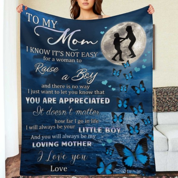 I'll Always Be Your Little Boy, Mom - Family Blanket - New Arrival, Christmas Gift For Mother From Son - ARNOVIC