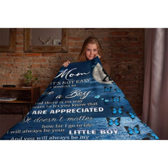 I'll Always Be Your Little Boy, Mom - Family Blanket - New Arrival, Christmas Gift For Mother From Son - ARNOVIC