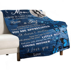 I'll Always Be Your Little Boy, Mom - Family Blanket - New Arrival, Christmas Gift For Mother From Son - ARNOVIC