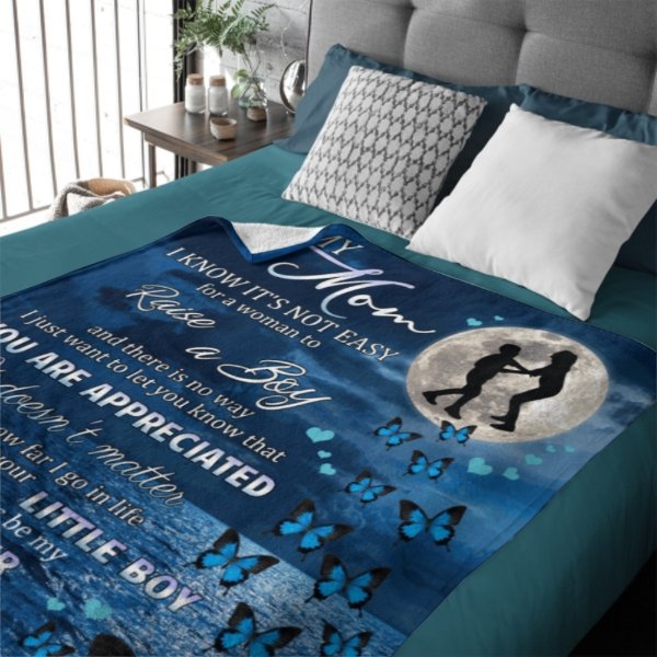 I'll Always Be Your Little Boy, Mom - Family Blanket - New Arrival, Christmas Gift For Mother From Son - ARNOVIC