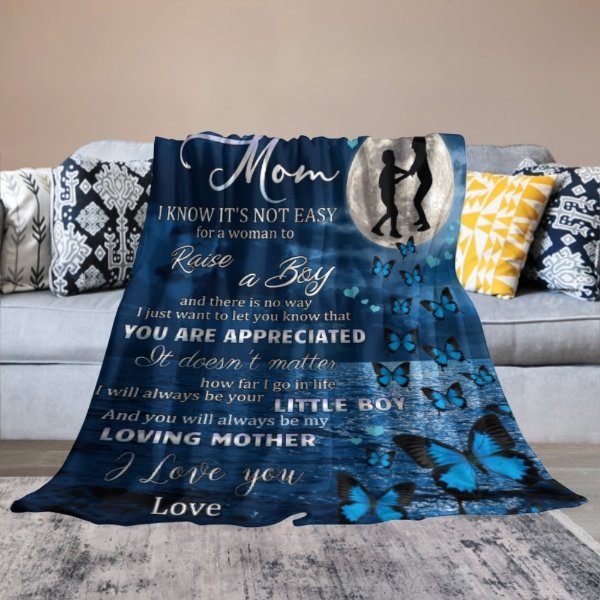 I'll Always Be Your Little Boy, Mom - Family Blanket - New Arrival, Christmas Gift For Mother From Son - ARNOVIC