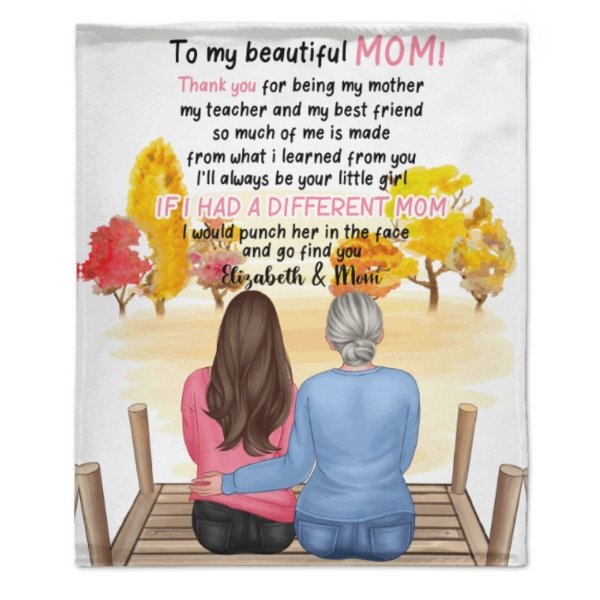 I'll Always Be Your Little Girl - Gift For Mom - Personalized Blanket - ARNOVIC