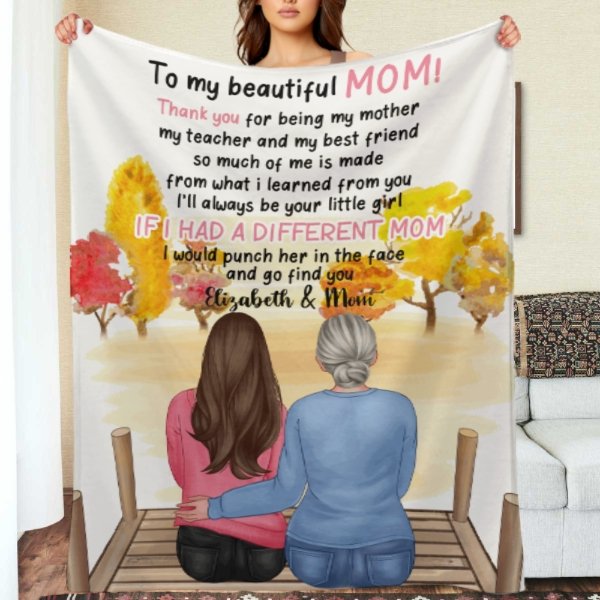 I'll Always Be Your Little Girl - Gift For Mom - Personalized Blanket - ARNOVIC