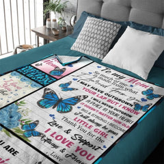 I'll Always Be Your Little Girl, Mom - Family Blanket - Gift For Mother From Daughter - ARNOVIC