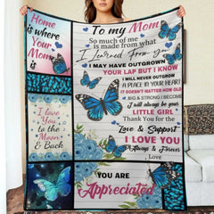 I'll Always Be Your Little Girl, Mom - Family Blanket - Gift For Mother From Daughter - ARNOVIC