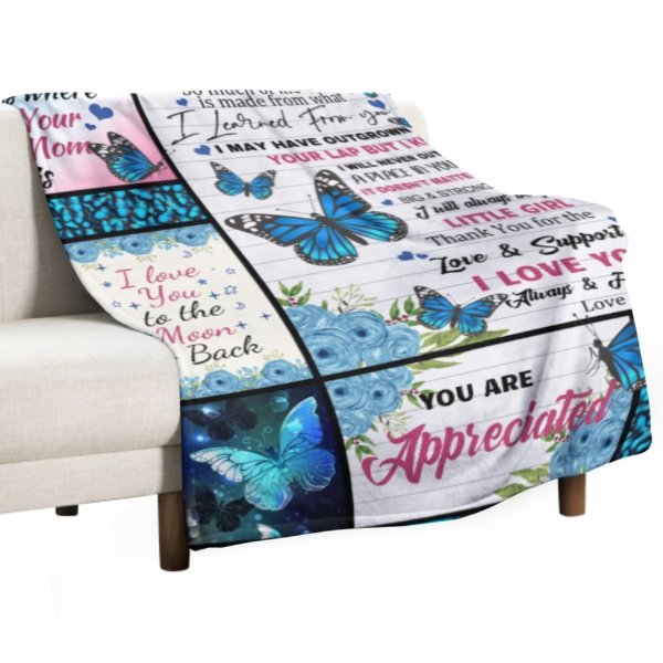 I'll Always Be Your Little Girl, Mom - Family Blanket - Gift For Mother From Daughter - ARNOVIC