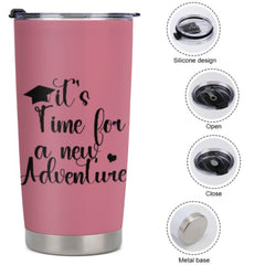 It's Time for a new Adventure Custom Graduation Tumblers Class of 2023 - Graduation Gift - ARNOVIC