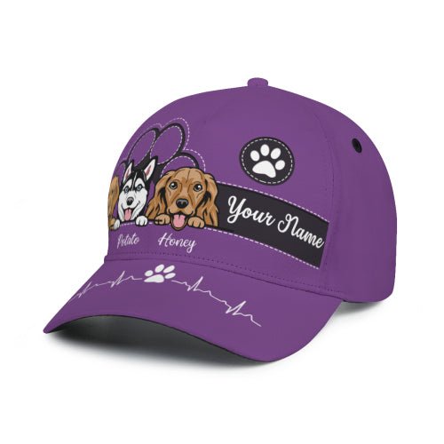 Keep Calm And Love Dogs - Dog & Cat Personalized Custom All Over Print Classic Cap - Gift For Pet Owners, Pet Lovers - OLESA