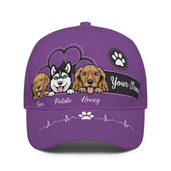 Keep Calm And Love Dogs - Dog & Cat Personalized Custom All Over Print Classic Cap - Gift For Pet Owners, Pet Lovers - OLESA