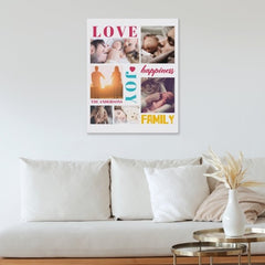 Love Happiness Joy Famliy Custom Photo canva - OLESA