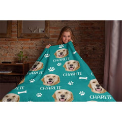 Love Has Four Paws - Personalized Custom Blanket - Upload Image, Gift For Pet Lovers, Christmas Gift - ARNOVIC