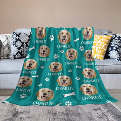 Love Has Four Paws - Personalized Custom Blanket - Upload Image, Gift For Pet Lovers, Christmas Gift - ARNOVIC