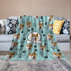 Lovely Dog - Personalized Custom Fleece Blanket - Gifts For Dog Lovers - OLESA