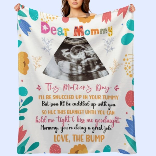 Mommy, You're Doing A Great Job - Personalized Blanket - Mother's Day, Loving, Birthday Gift For First Mom - OLESA