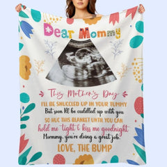 Mommy, You're Doing A Great Job - Personalized Blanket - Mother's Day, Loving, Birthday Gift For First Mom - OLESA