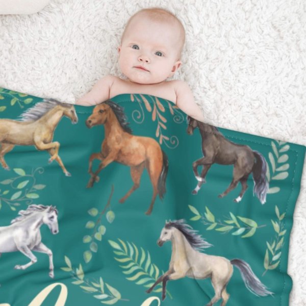 Name Custom Horse Blanket - Gifts for Girls - ARNOVIC