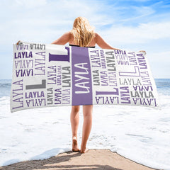 Name Game Beach Towel - OLESA