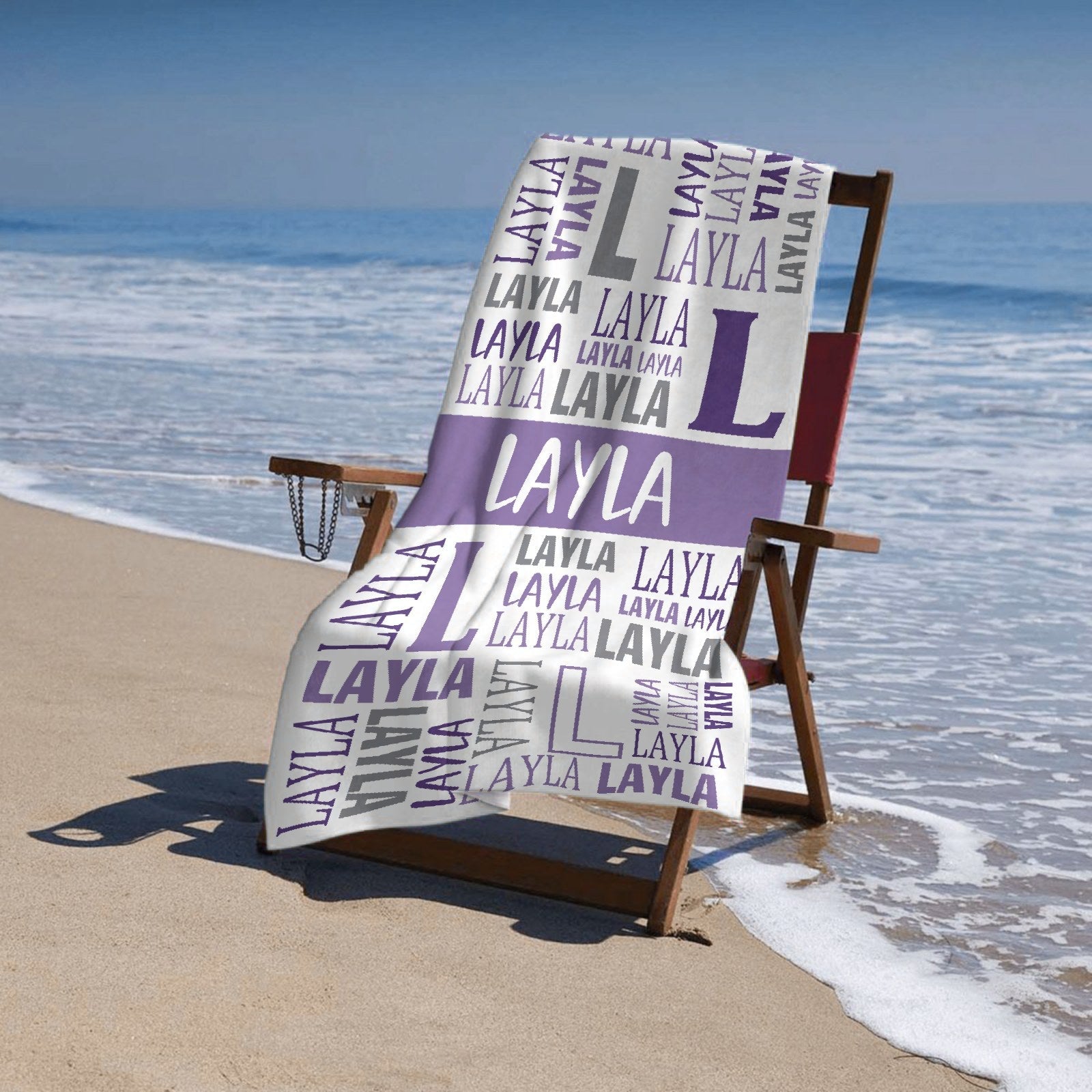 Name Game Beach Towel - OLESA