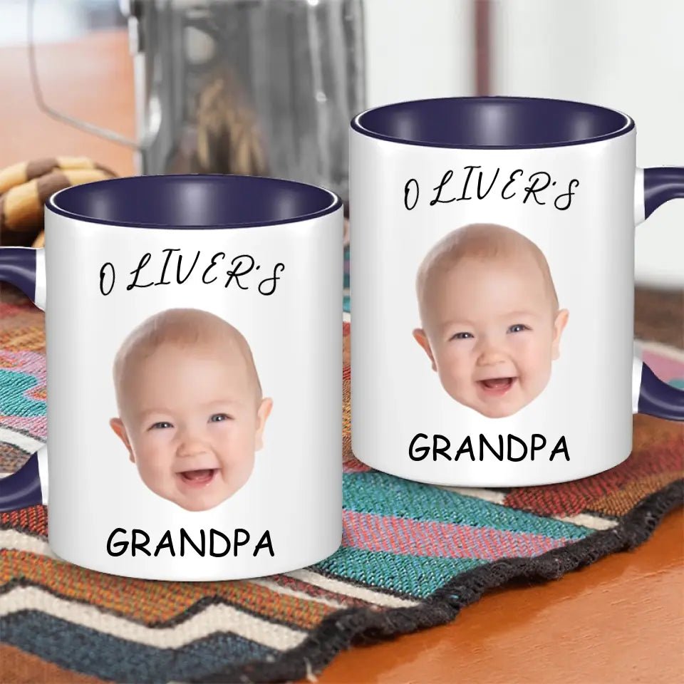 Personalized Baby Face Photo Mug For Mommy Daddy Grandpa Grandma - OLESA