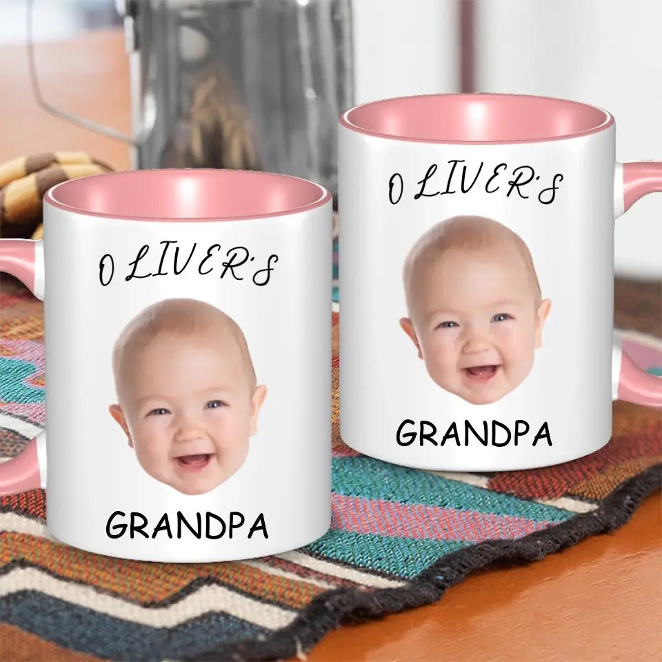 Personalized Baby Face Photo Mug For Mommy Daddy Grandpa Grandma - OLESA