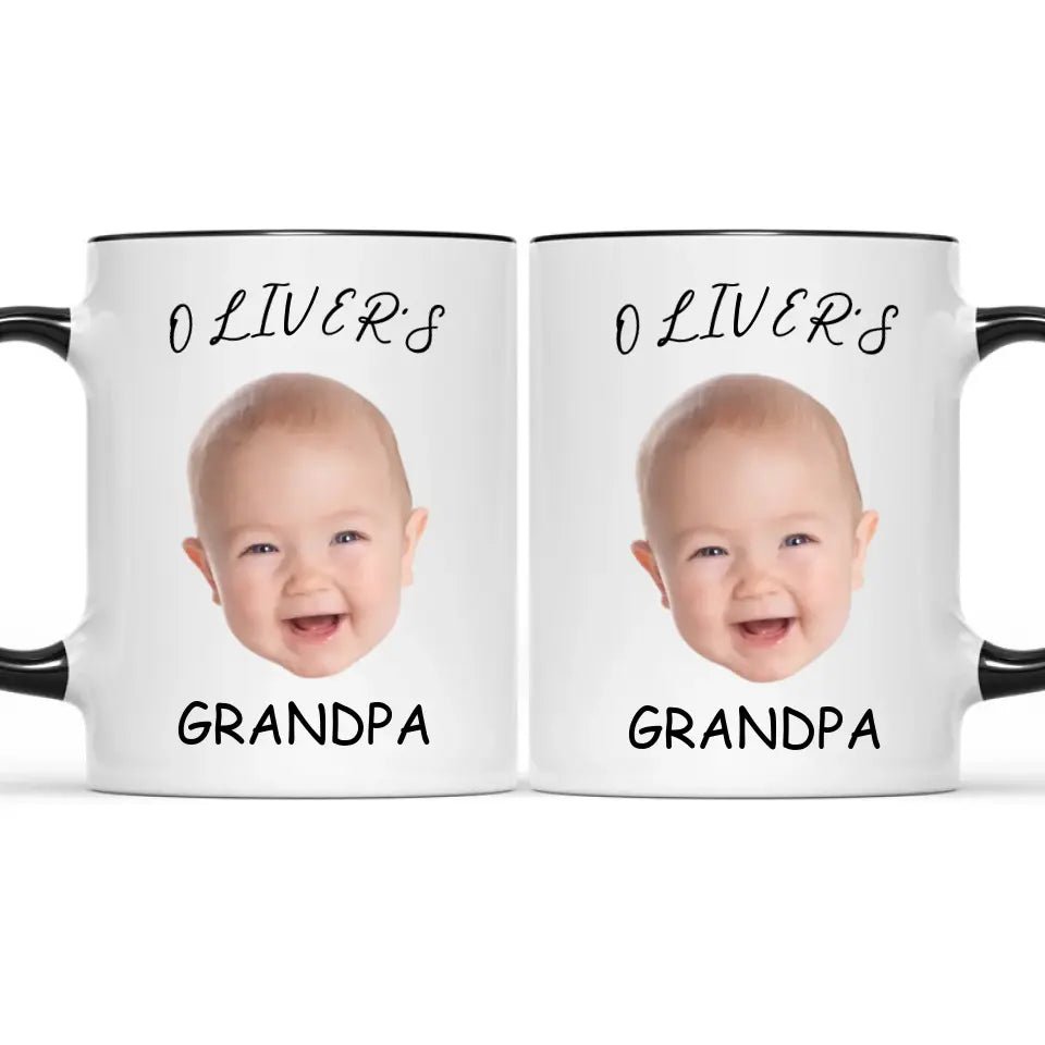 Personalized Baby Face Photo Mug For Mommy Daddy Grandpa Grandma - OLESA