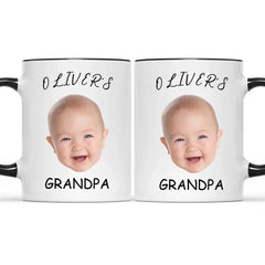 Personalized Baby Face Photo Mug For Mommy Daddy Grandpa Grandma - OLESA