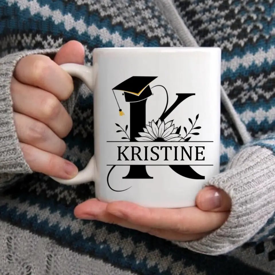 Personalized Custom Mug - Graduation Class Of 2024 , Clipart Flower - OLESA