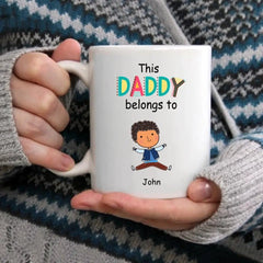 Personalized Custom Mug Life Is Just Better With kids, This Grandpa belongs to Kids Mug - OLESA