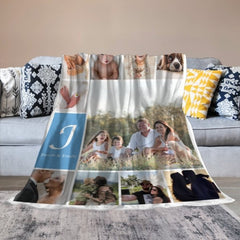 Personalized Custom Photo Name Blanket - Gift for Family - OLESA