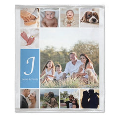 Personalized Custom Photo Name Blanket - Gift for Family - OLESA