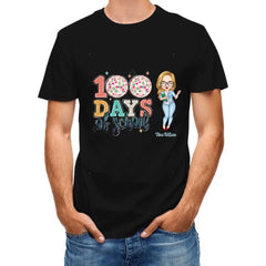 Personalized Custom T-Shirt - 100 Days Of School, Teacher's Day, Appreciation Gift For Teacher - OLESA