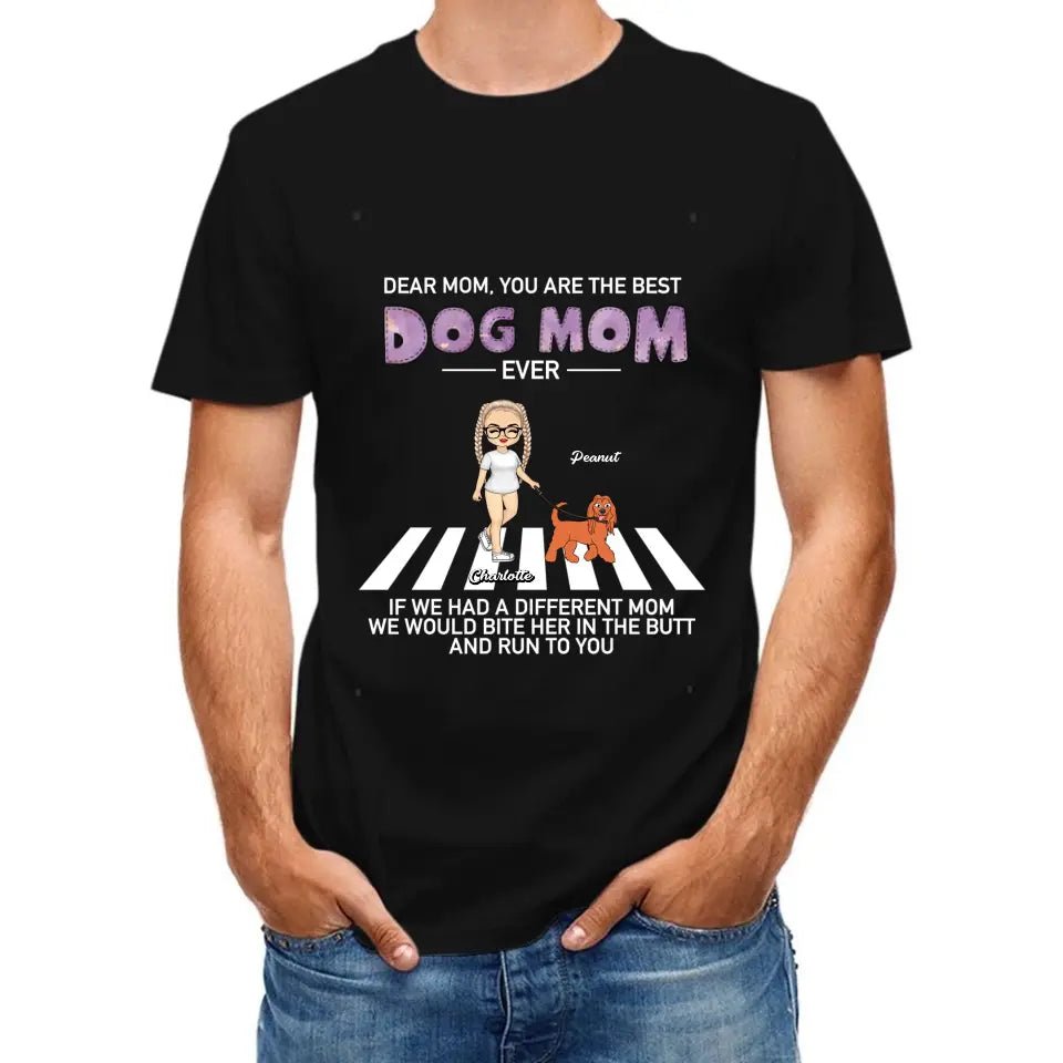 Personalized Custom T Shirt - Dogs Run To You, Gift For Dog Mom - OLESA