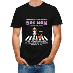 Personalized Custom T Shirt - Dogs Run To You, Gift For Dog Mom - OLESA