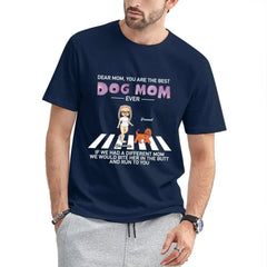 Personalized Custom T Shirt - Dogs Run To You, Gift For Dog Mom - OLESA