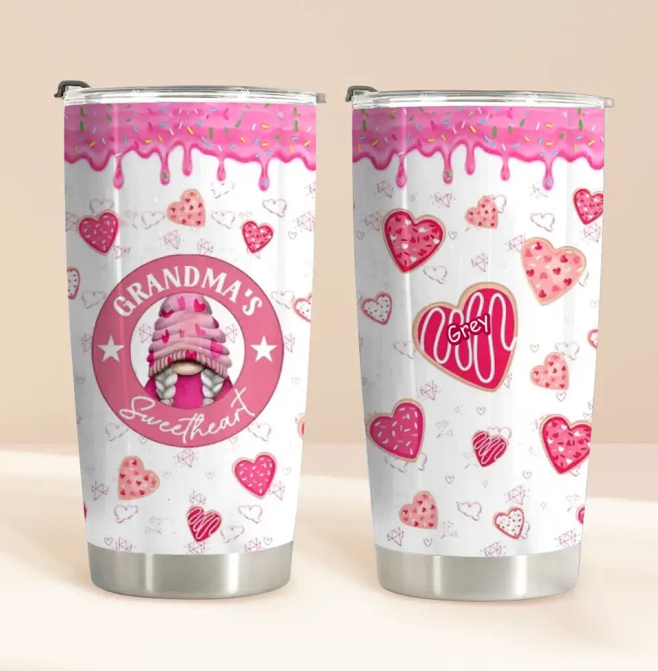 Personalized Custom Tumbler - Grandma's Sweethearts Pink Theme - OLESA