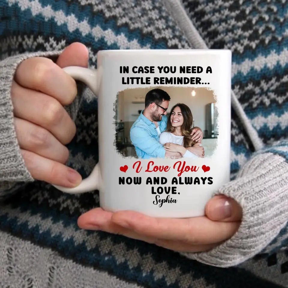 Personalized Mug - Custom Photo In Case You Need A Little Reminder - OLESA