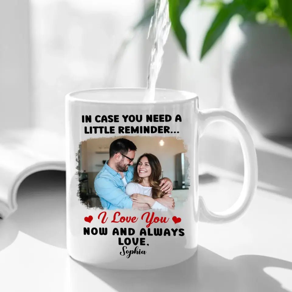 Personalized Mug - Custom Photo In Case You Need A Little Reminder - OLESA