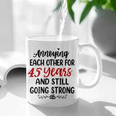 Personalized Mug For Couples - Older Couple Annoying Each Other - OLESA