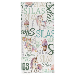 Personalized Name Custom Unicorn Baby Beach Towel - Gifts For Daughter Granddaughter - Birthday Gifts - ARNOVIC