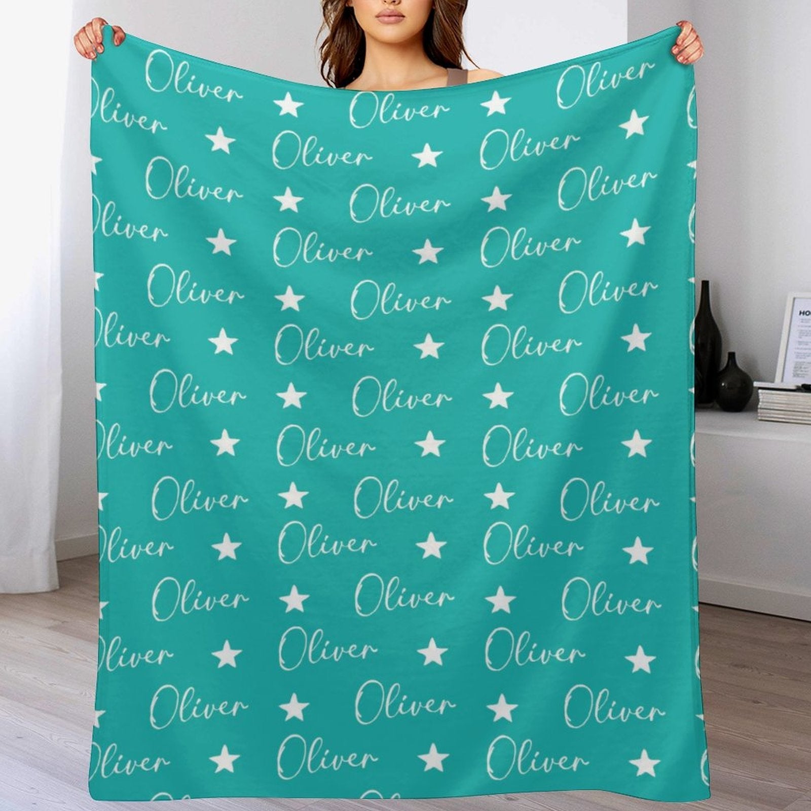 Personalized Name High Quality Super Soft Fleece Blanket For Family Friends Kids - OLESA