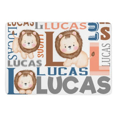 Personalized Name Lion Decorative Mat - OLESA