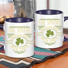 Personalized Name St. Patrick Irish Parts Blanket Mug - OLESA