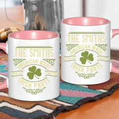 Personalized Name St. Patrick Irish Parts Blanket Mug - OLESA