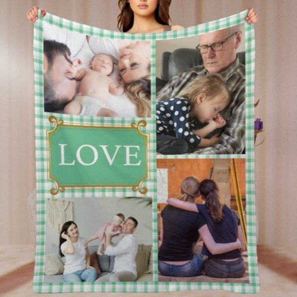 Personalized Photos Blanket - Gifts for Family - OLESA