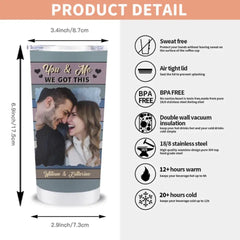 Personalized Tumbler - Custom Photo Couple Turn Back The Clock - OLESA